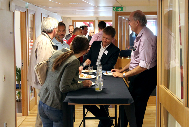 Uställning och lunchbuffé på Bastecs kontor i Malmö 2013