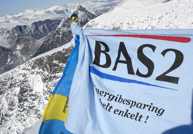 BAS2 på Sveriges högsta punkt Kebnekaise 2010