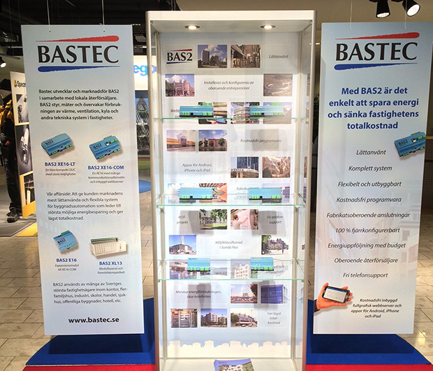 Utställning av Bastec och BAS2 hos nya ägaren Latour Industries 2015