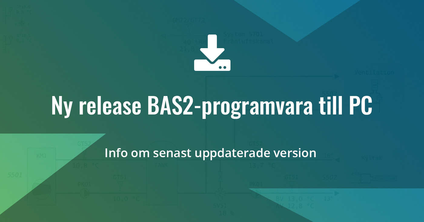 Ny release av BAS2 Styr programvara till PC (Windows)